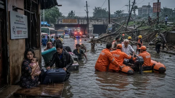 Monsoon Rains Cause Severe Flooding in Uttar Pradesh and Gujarat, Disrupting Lives