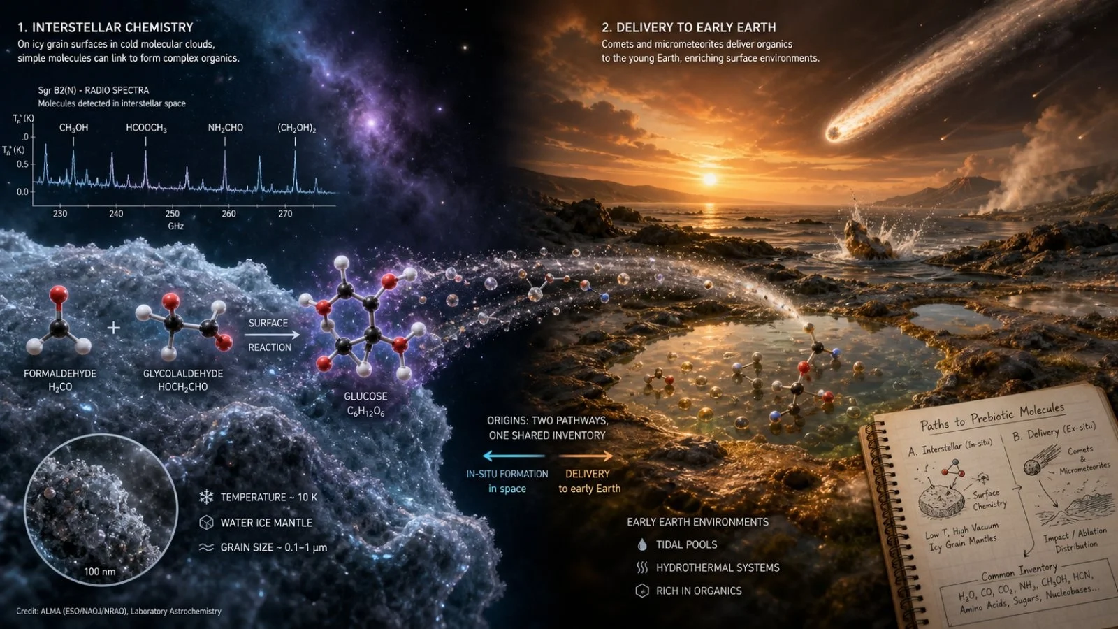 Star-Forming Cloud Reveals Complex Sugar, Boosting Life's Chemistry