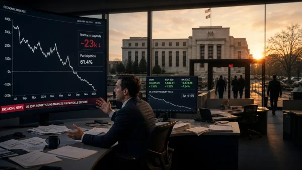 US Payrolls Drop Surprises Markets, Shifts Focus to Federal Reserve’s Next Move