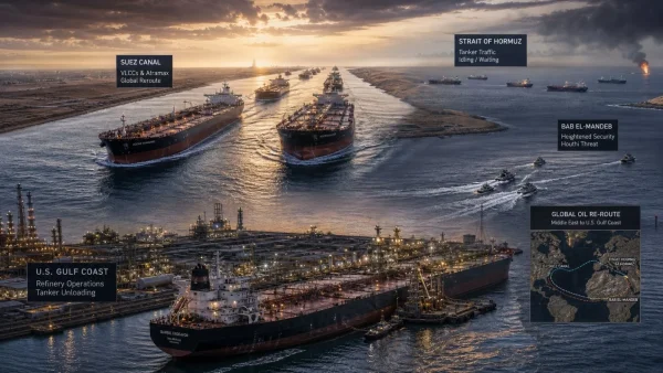US Refiners Brace for Surge in West Asian Crude Amid Security Risks and Eased Bottlenecks
