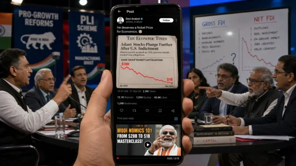 Viral Post Mocks India’s FDI Slowdown, Sparks Debate Over Economy and Investment Climate