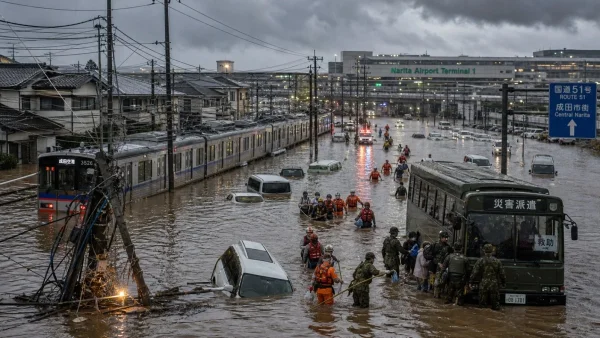 Record Rain in Chiba Causes Fatalities and Chaos