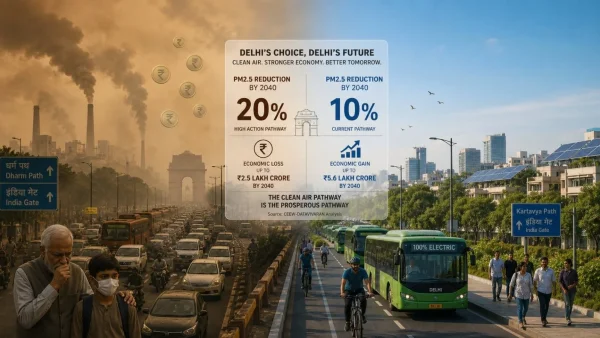 Delhi&rsquo;s Clean Air Action Delay: Health and Economic Costs of Inaction by 2040