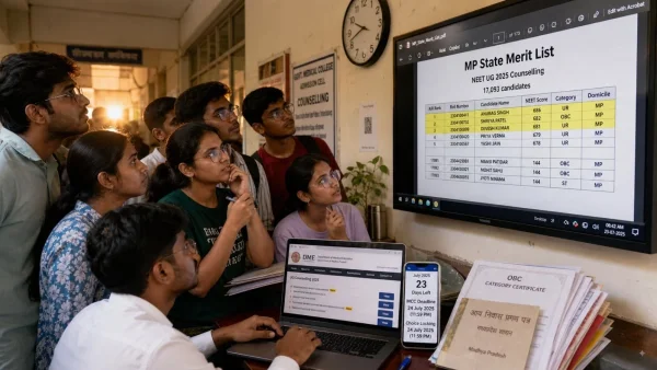 MP NEET UG 2026 Merit List: 17,093 Compete for Seats