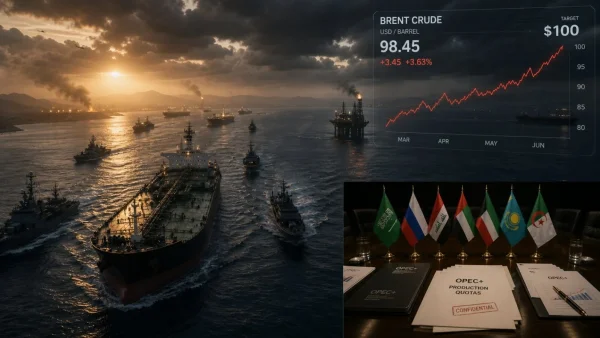 OPEC+ Maintains Oil Output Amid Iran Conflict and Rising Brent Prices Near $100