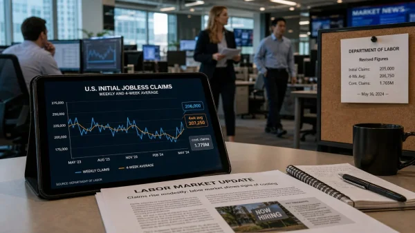 US Unemployment Claims Rise Slightly, Indicating Gradual Labor Market Cooling